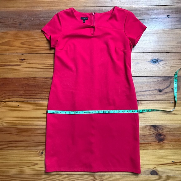 Talbots Red Sheath Dress, EUC, 4P - Picture 7 of 15